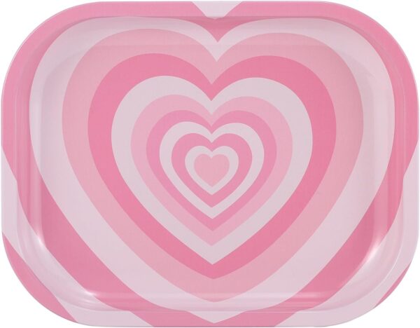 Valentine's Day Rolling Tray Set with One Accessories, Love Heart Metal Rolling Tray Combo Kit Ideal for Gifts, Easy to Carry - Image 6