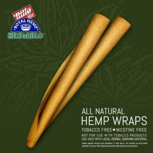 XXL Size Hemp Wraps 2 Count Per Sleeve Pack of 25 (Sour Apple)