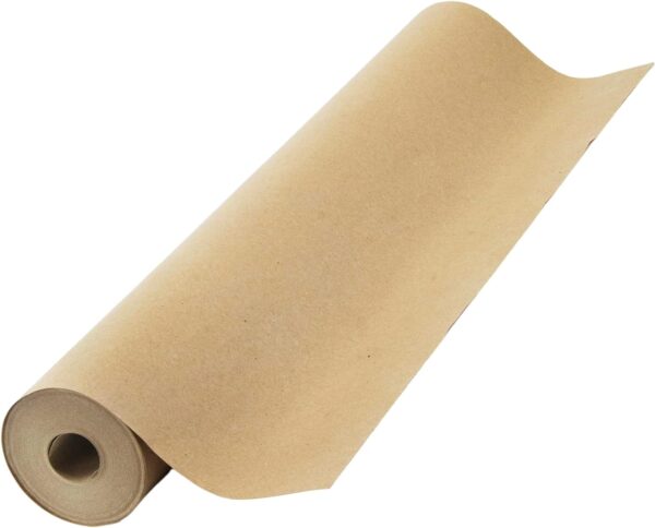 Brown Kraft Paper Roll 17.75” x 1200” (100ft) Made in USA- Ideal for Gift Wrapping, Packing Paper for Moving, Art Craft, Shipping, Floor Covering, Table Runner, 100% Recycled Material