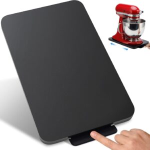 Kitchen Appliance Sliding Tray,Coffee Maker Rolling Tray Under Cabinet Appliance Organizer Toaster Blender Air Fryer Stand Mixer Countertop Storage Moving Slider (Steel, 9"W x 14.5"D)