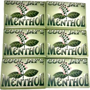 Cool Jay's Menthol Rolling Papers 6 Pack 1.5, White