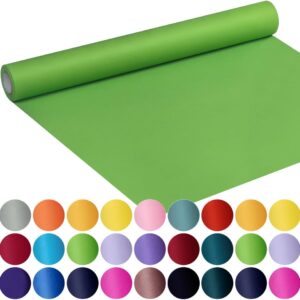 SMART&CASUAL 17.8" x 760" (63') Medium Green Kraft Craft Paper Roll for Gift Wrapping Bulletin Board Bouquet Flower Kids Art Packing Parcel Table Covering 80GSM 55LB (Medium Green, 17.8" x 63')