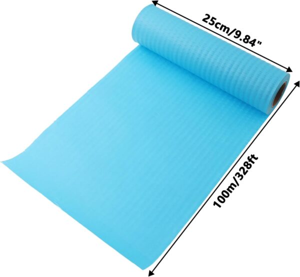 Honeycomb Cushioning Wrap Paper Roll,ULIFESTAR Honeycomb Kraft Packing Paper,Alternative To Bubble Wrap Roll,1PC Recyclable Honeycomb Packing Paper for Shipping Moving Blue, 25cm*100m/9.84"*328ft - Image 2