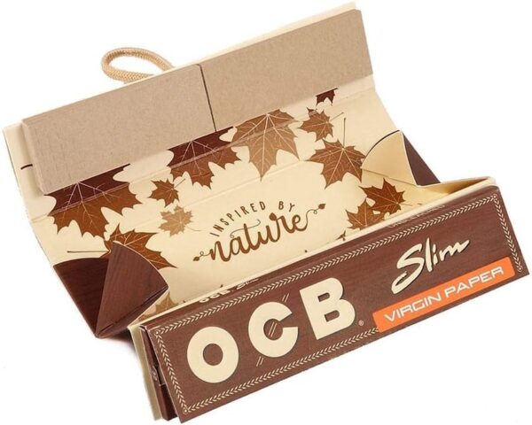 OCB Virgin"Slim" Roll Kit incl. Paper/Tips/Rolling Tray (3 Pack) - Image 2