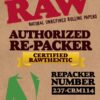 RAW Cones Classic King Size - 20 Pack - Pre Rolled RAWthentic Cones Rolling Papers with Tips, All Natural, Green Blazer Sticker - Image 6