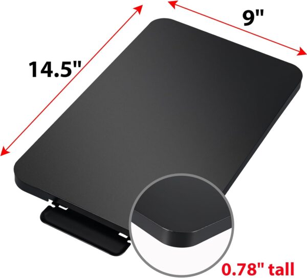 Kitchen Appliance Sliding Tray,Coffee Maker Rolling Tray Under Cabinet Appliance Organizer Toaster Blender Air Fryer Stand Mixer Countertop Storage Moving Slider (Steel, 9"W x 14.5"D) - Image 3