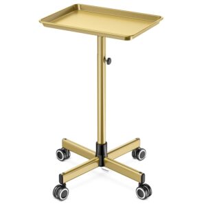 Salon Tray for Hair Stylist - Tattoo Tray Cart With Wheels, Rolling Trolley