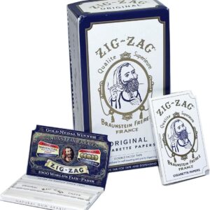 Zig Zag White Single Wide Rolling Papers (32 Leaves per Book) 24pk Display