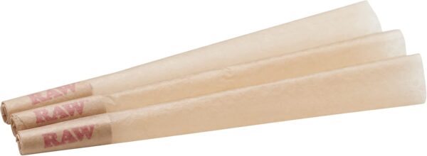 RAW Cones 98 Special 100 Pack Patented Slow Burning Pre Rolled Cones Rolling Papers & Tips – All Natural Classic Rawthentic Paper, 98mm - Image 3