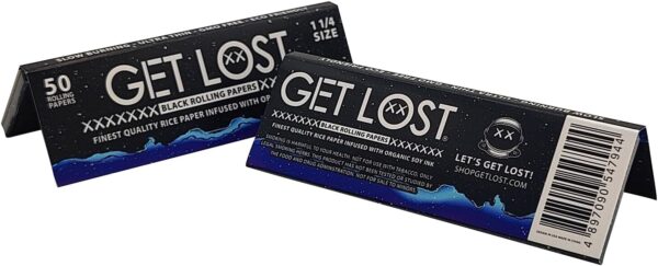 Black Rolling Papers, 1 1/4 Inches, 50 Count, 5 Pack - Image 3