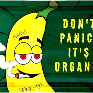 Metal Rolling Tray - Medium - 7" x 11" (Banana)