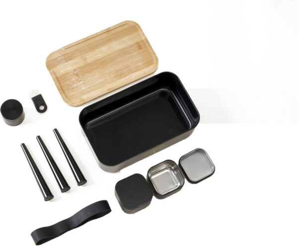 Stash Box with rolling tray - Air-Tight Storage Stash Box with Bamboo Tray - Portable Decorative Box for Herbs (8inch) - Image 7