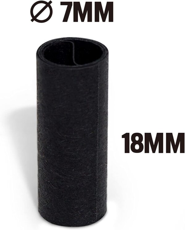Black Pre-Rolled Filter Tips, 7mm - Bottle of 500 Tips - Image 3