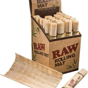 RAW® Rolling Mat 'Natural Bamboo '2 Mats' (for use w/ Rolling Papers)