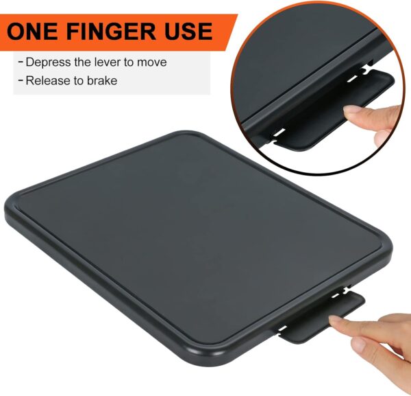 Kitchen Caddy Sliding Tray - Appliance Coffee Maker Slider, Large Rolling Tray Countertop Moving Sliders for Stand Mixer Air Fryer, Toaster, Blender, and More -11.7'' W × 13.8''D - Image 5