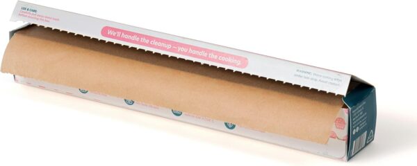 Parchment Paper – Brown Natural Baking Paper Roll - Unbleached FSC Certified – Non-Toxic, Chlorine Free Non-Stick Silicone Coated Oven-Safe Paper, 70 Sq Ft