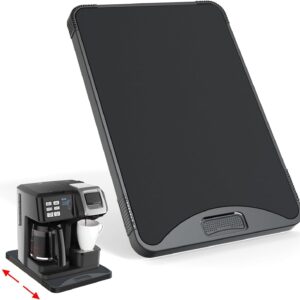 ARGOMAX Appliance Rolling Tray, Coffee Maker Slider, coffee pull out tray, sliding coffee maker tray, Suitable for coffee machines, air fryers and other appliances (10.3'' W × 15.3''D)