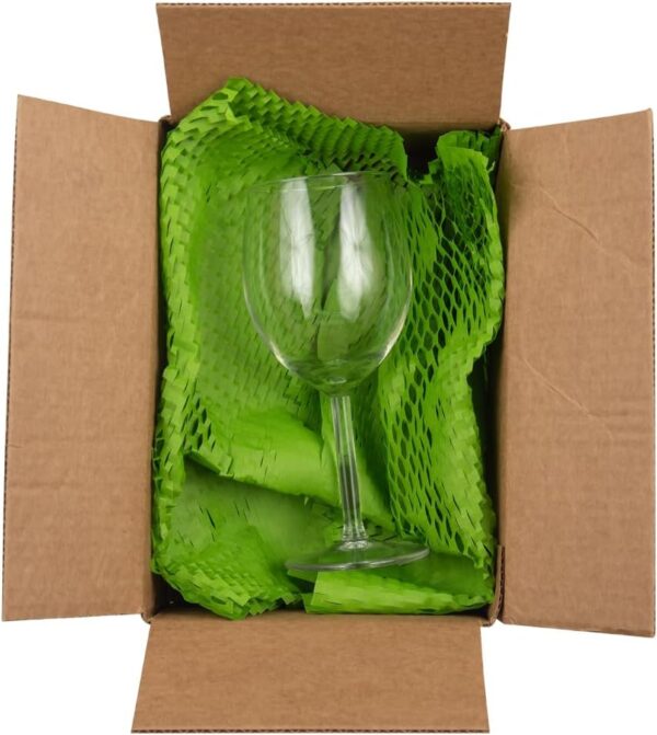 JAM PAPER Honeycomb Packing Paper Roll - 12" x 328' - Emerald Green - 328 Sq Ft - 80 GSM - Roll Sold Individually - Image 5
