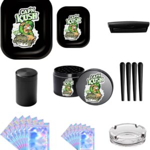 Rolling Tray Set - Smoking Bundle Accessories for Weed Kit