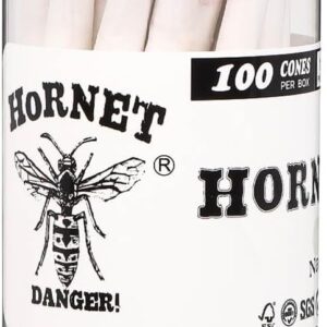 Pre-Rolled White Cone, 100 PCs Cones of 1 1/4 Size, Rolling Papers with Tips (78mm)