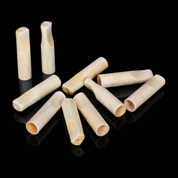Wood Rolling Tips for Cigarette or Pre Rolling Cones (Total-10pcs, 8mm) - Image 4