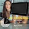 Rolling Tray - 7.8 x 5.8 inch,Corner Spout Design for Easy Filling (Bright Black) - Image 3