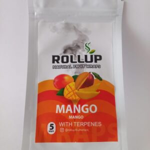 RollUp Natural Fruit Paper Wraps - Made With Fruit cellulose- No Artificial Flavours or Chemicals- Mango