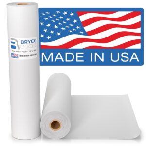 White Kraft Butcher Paper Roll - 18'' x 150' - Versatile & Durable - Ideal for Packaging, Grilling, Smoking Meat and BBQ - Unwaxed & Uncoated Butcher Paper for Sublimation - Made in USA