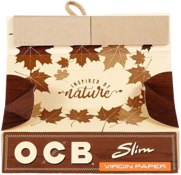 OCB Virgin"Slim" Roll Kit incl. Paper/Tips/Rolling Tray (3 Pack) - Image 3