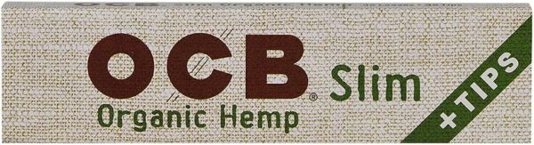 OCB Organic Cigarette Rolling Papers ~ King Size Slim + Tips ~ 3 Pack ~ Includes American Rolling Club Tube - Image 2