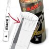 RAW Black Cones King Size - 100 Pack - Slow Burning Pre Rolled Cones Pressed Extra Fine for Thin, Naturally Translucent Paper with Tips & Packing Tubes Included - Image 2