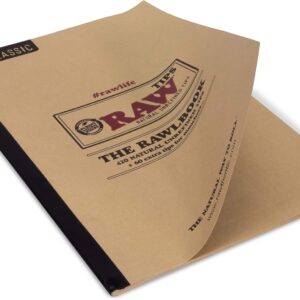 RAW Rawlbook | 10 Pages of Classic Original RAW Paper Tips - All Laid out in Tearable Sheets | Made for Insanely True Smokers