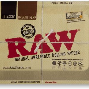 RAW Classic Rolling Tray | Size - Mini | Quality Metal and Curved Corners - No Creases