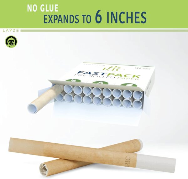 FASTPACK | Natural Pre Rolled Rolling Paper with Tips & Packing Tubes Included - Image 2