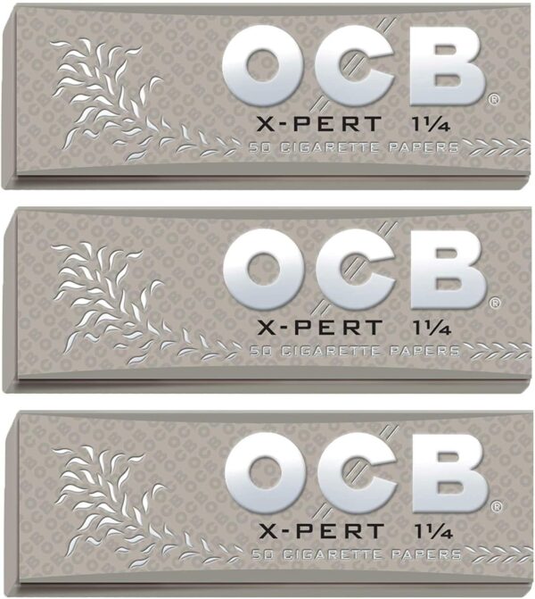 OCB X-Pert 1 1/4 Rolling Papers - 3 packs - 50 papers each