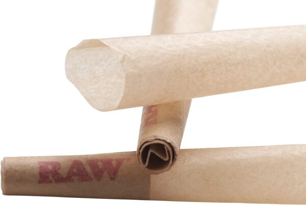 RAW Cones 98 Special 100 Pack Patented Slow Burning Pre Rolled Cones Rolling Papers & Tips – All Natural Classic Rawthentic Paper, 98mm - Image 5