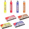 Mix Flavored Pre-Rolled Tips for Rolling Papers, Strawberry Blueberry Pineapple Cream, Ø7mm Filters (4 packs of 10)