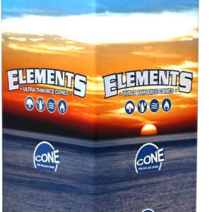Elements 1 1/4 Rice Paper Pre-Rolled Cones (900 Pack)
