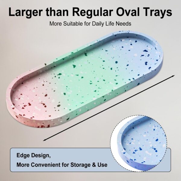 13 inch Large Resin Tray Silicone Oval Rolling Mold for DIY Handmade Decoration Crafting Gift, Big Jewelry Holder Container Plates Tray Mould【Huge Bigger Mold】 - Image 5