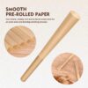 1-1/4 Rolling Papers Pre Rolled Cones | 152 Pack | Natural Pre Rolled Rolling Paper with Tips | Easy to Use and Convenient - Image 4