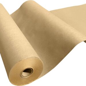 NY Paper Mill Brown Kraft Paper 17.50" x 2400" (200 feet) Jumbo Roll, Ideal for Gift Wrapping, Art & Craft, Postal, Packing, Shipping, Floor Covering, Parcel, Table Runner, 100% Recycled Made in USA