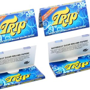 Trip Clear 1.25 Cigarette Rolling Papers, 4 Packs