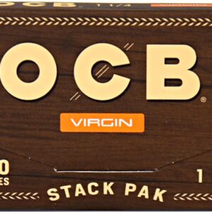 OCB Organic Virgin Hemp Rolling Papers 1 1/4 Stack Pack - 300 Leaves Total!