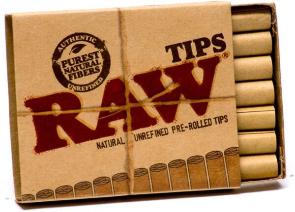 Raw Natural Unrefined Pre-Rolled Filter Tips 21 Count (Pack of 3) - Image 2