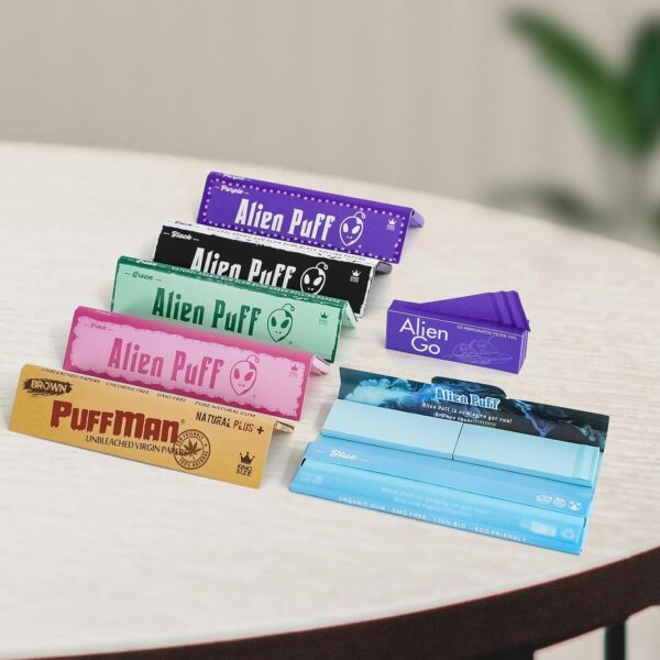 BudMan Rolling Papers, Color Rolling Papers, 7 packs 110mm kingsizeslim Ultra-Thin papers, Easy To Carry, Slow Burn, Tobacco Tools - Image 8