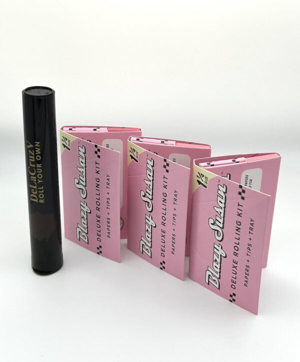 Blazy susan Pink Deluxe Rolling Kit 1 1/4 paper+tips 3 packs and Tube. - Image 2