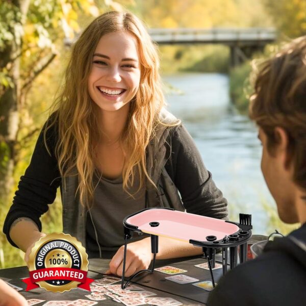 Metal Rolling Tray with Cone Loader 8.5"x3.8" for King Size & 1 1/4 Pre Rolled Cones,Pre Rolled Paper & Foldable Stand - Smoking Trays Accessories for Travel & Home - Image 6