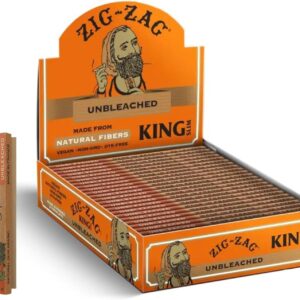 ZIG-ZAG Rolling Papers King Size Unbleached (24 Booklets) - 32 Sheets Each