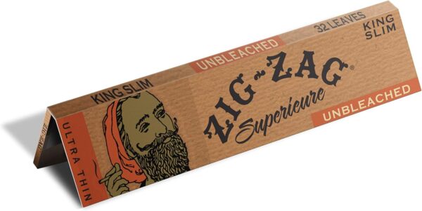 ZIG-ZAG Rolling Papers King Size Unbleached (24 Booklets) - 32 Sheets Each - Image 4