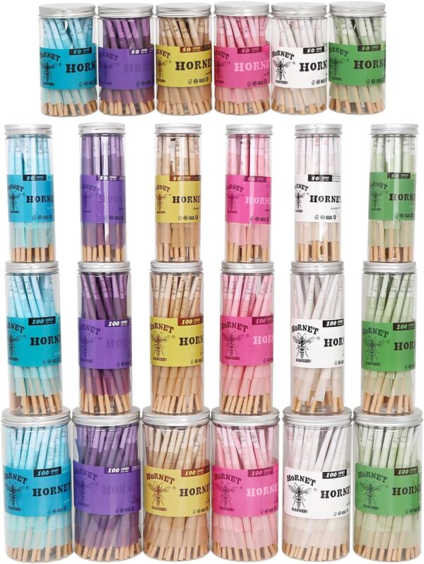 Pre-Rolled White Cone, 100 PCs Cones of 1 1/4 Size, Rolling Papers with Tips (78mm) - Image 2